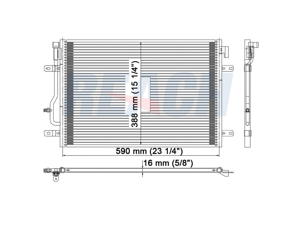 2004 AUDI A4 QUATTRO 1.8 L CONDENSER REA31-3160P