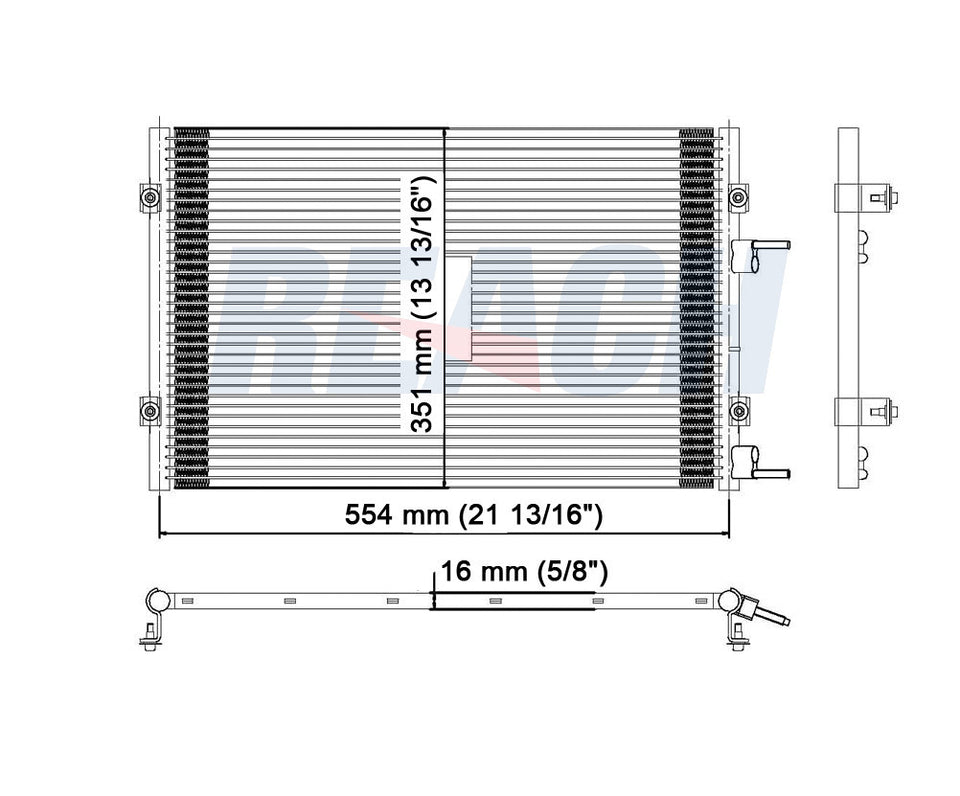 2005 CHRYSLER PT CRUISER 2.4 L CONDENSER REA31-3171P