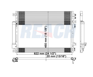 2008 DODGE CHARGER 5.7 L CONDENSER REA31-3237P