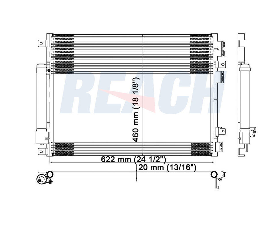 2008 DODGE CHARGER 5.7 L CONDENSER REA31-3237P