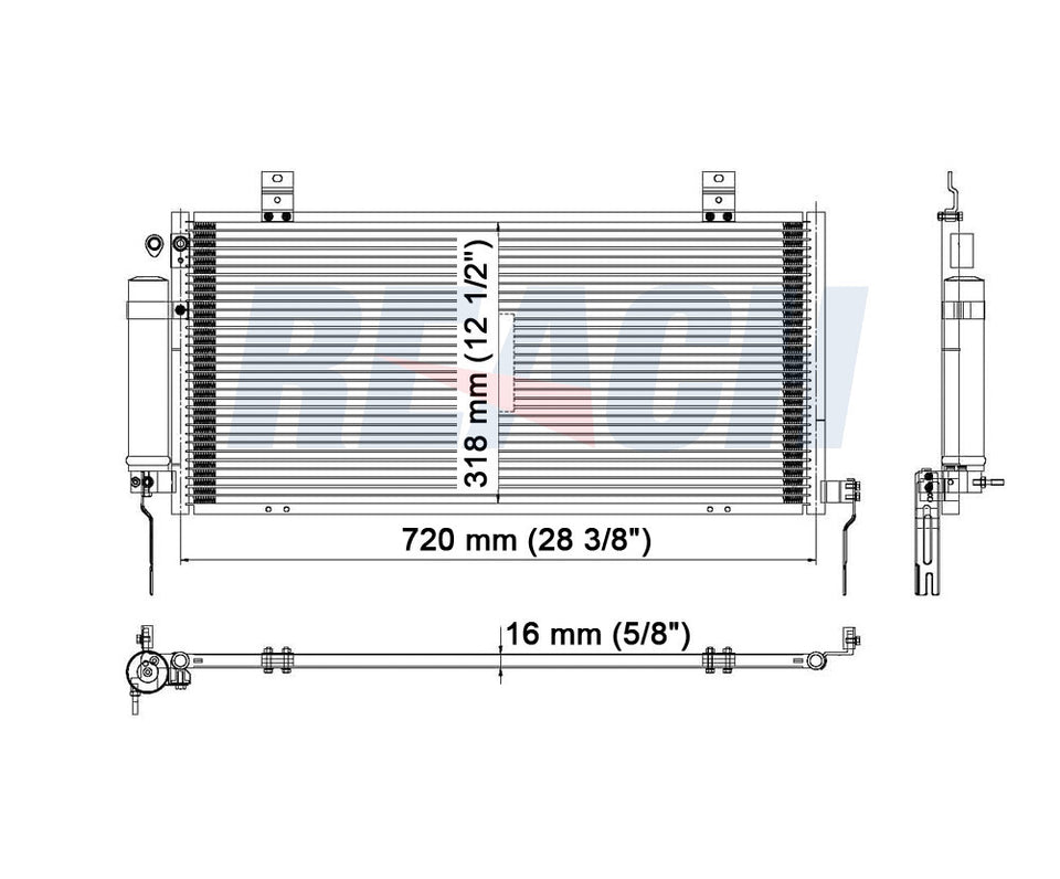 2007 MITSUBISHI GALANT 3.8 L CONDENSER REA31-3238P