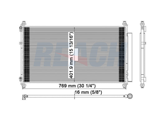2007 HONDA ODYSSEY 3.5 L CONDENSER REA31-3246P