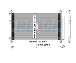 2007 HONDA ODYSSEY 3.5 L CONDENSER REA31-3246P