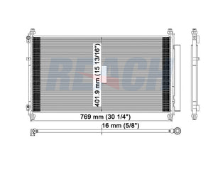 2006 HONDA ODYSSEY 3.5 L CONDENSER REA31-3246P