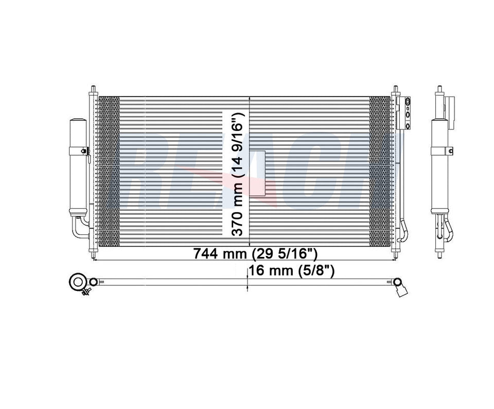 2005 NISSAN MURANO 3.5 L CONDENSER REA31-3248P