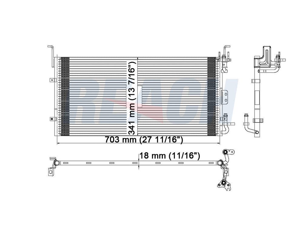 2003 HYUNDAI SONATA 2.7 L CONDENSER REA31-3257P