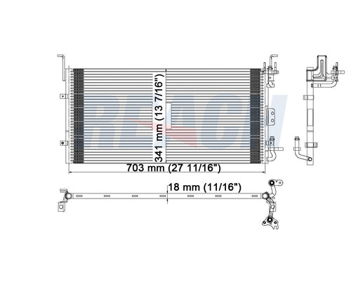 2004 KIA MAGENTIS 2.4 L CONDENSER REA31-3257P