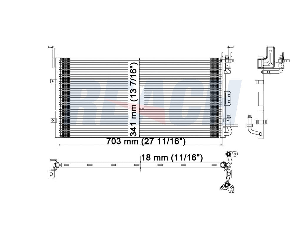 2004 KIA MAGENTIS 2.7 L CONDENSER REA31-3257P