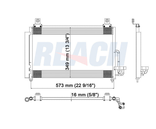 2005 KIA RIO 1.6 L CONDENSER REA31-3263P