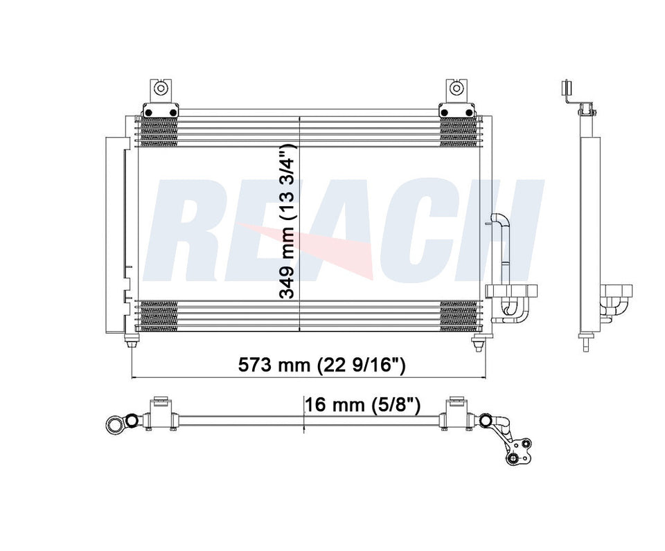 2004 KIA RIO 1.6 L CONDENSER REA31-3263P