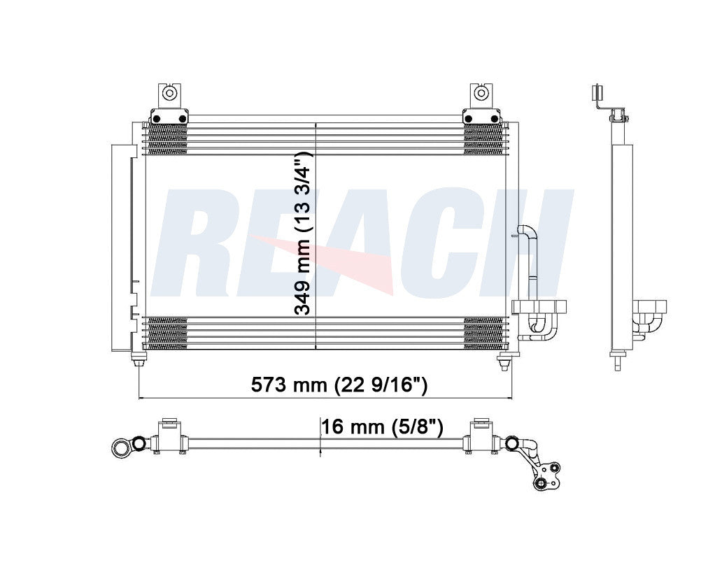 2004 KIA RIO 1.6 L CONDENSER REA31-3263P