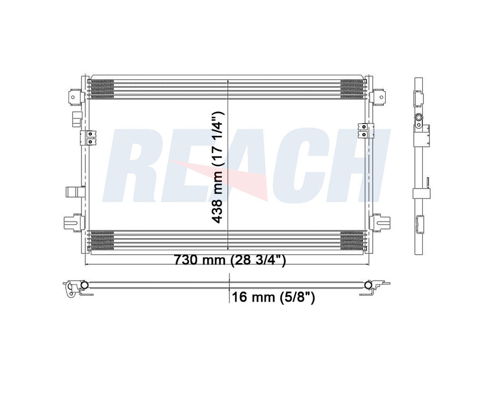 2005 CHRYSLER PACIFICA 3.5 L CONDENSER REA31-3287P