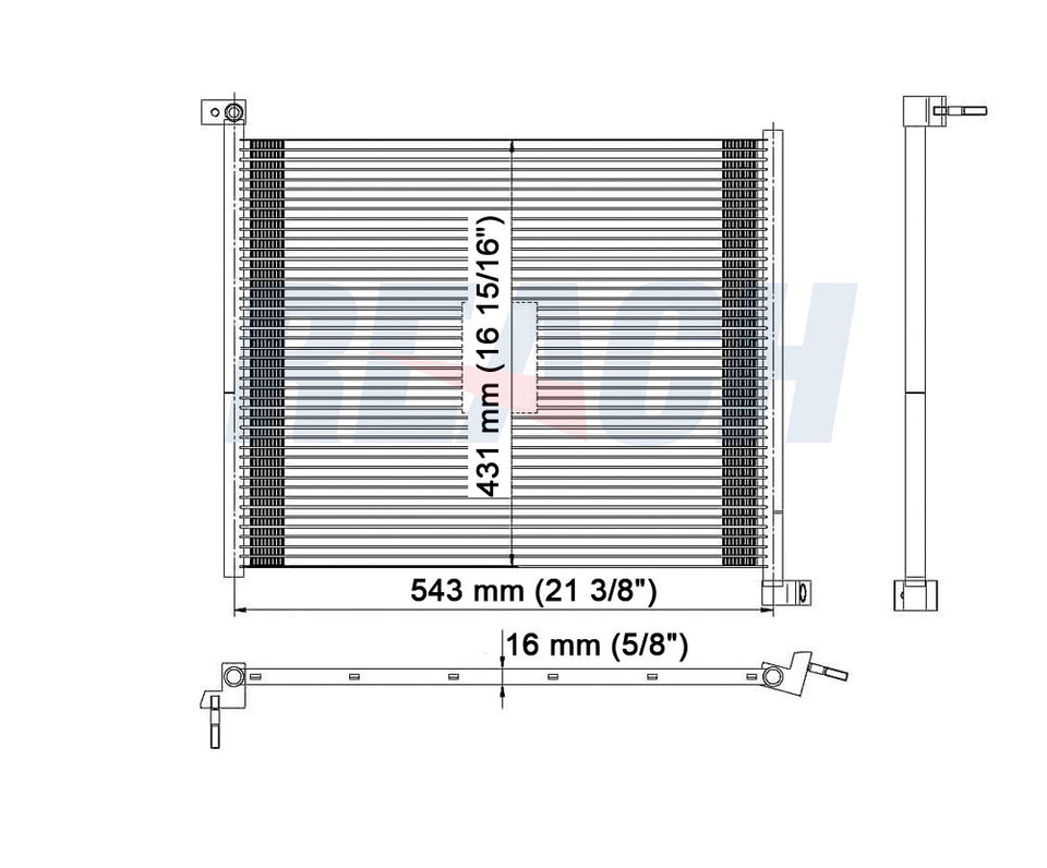 2006 DODGE DURANGO 3.7 L CONDENSER REA31-3289P