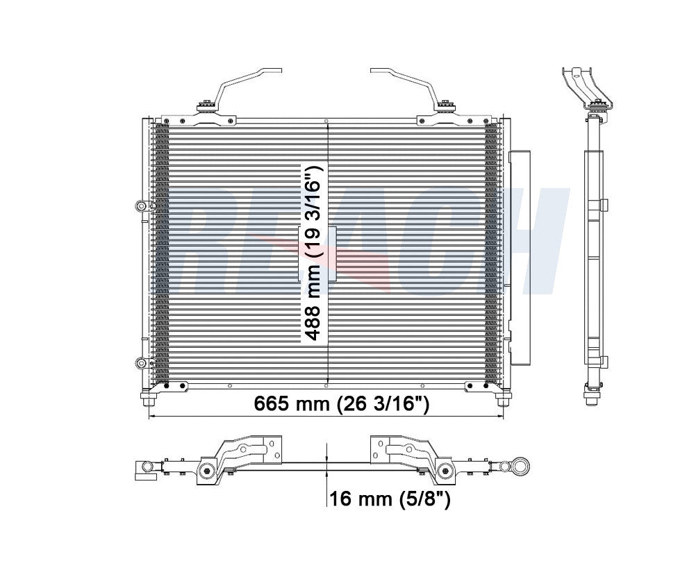 2005 HONDA PILOT 3.5 L CONDENSER REA31-3290P