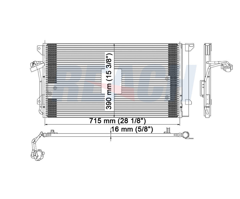 2004 VOLKSWAGEN TOUAREG 4.9 L CONDENSER REA31-3294P