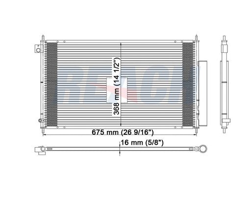 2007 ACURA TSX 2.4 L CONDENSER REA31-3295P