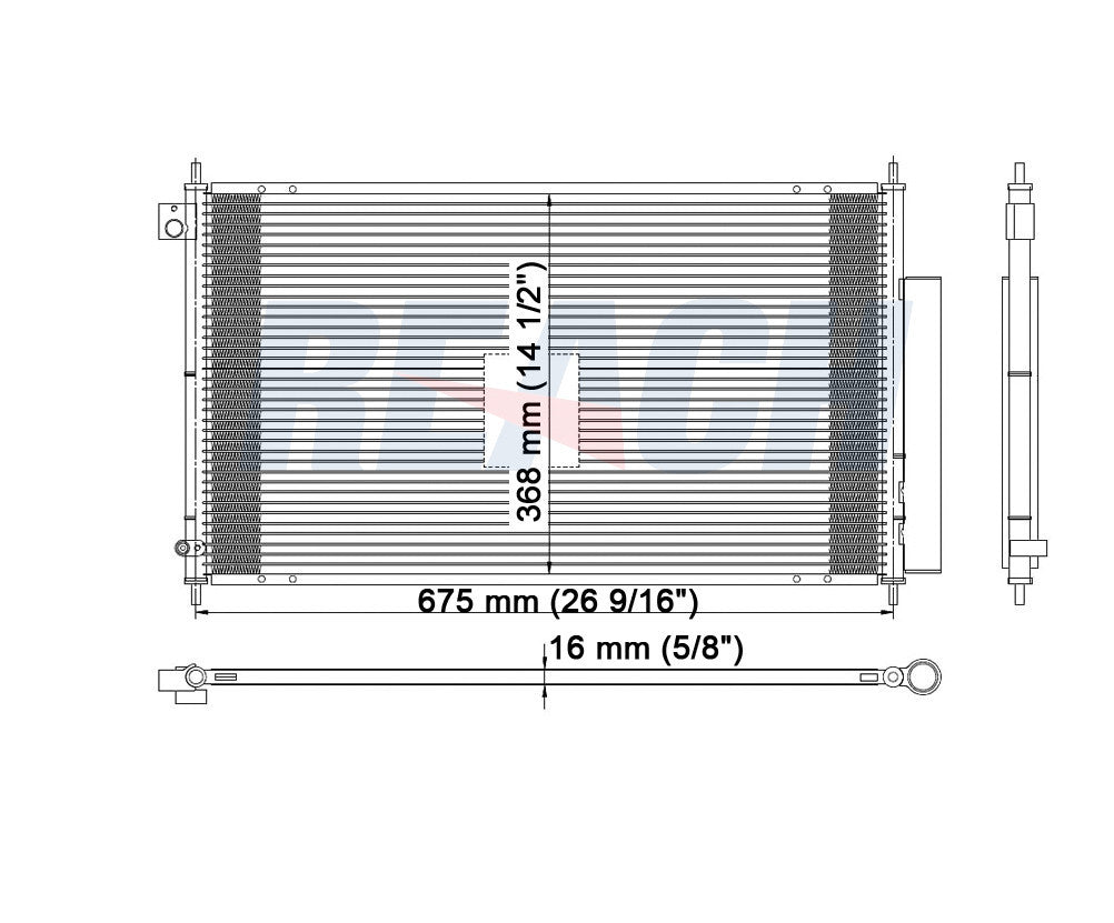 2006 ACURA TSX 2.4 L CONDENSER REA31-3295P