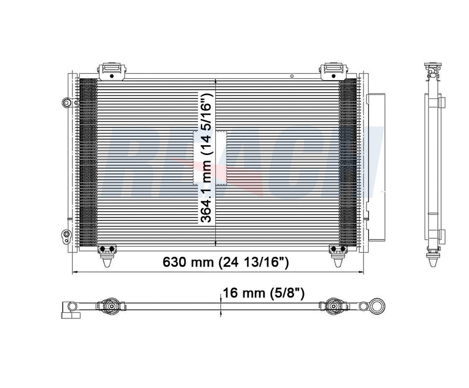 2007 TOYOTA MATRIX 1.8 L CONDENSER REA31-3299P