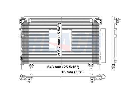 2010 SCION TC 2.4 L CONDENSER REA31-3304P