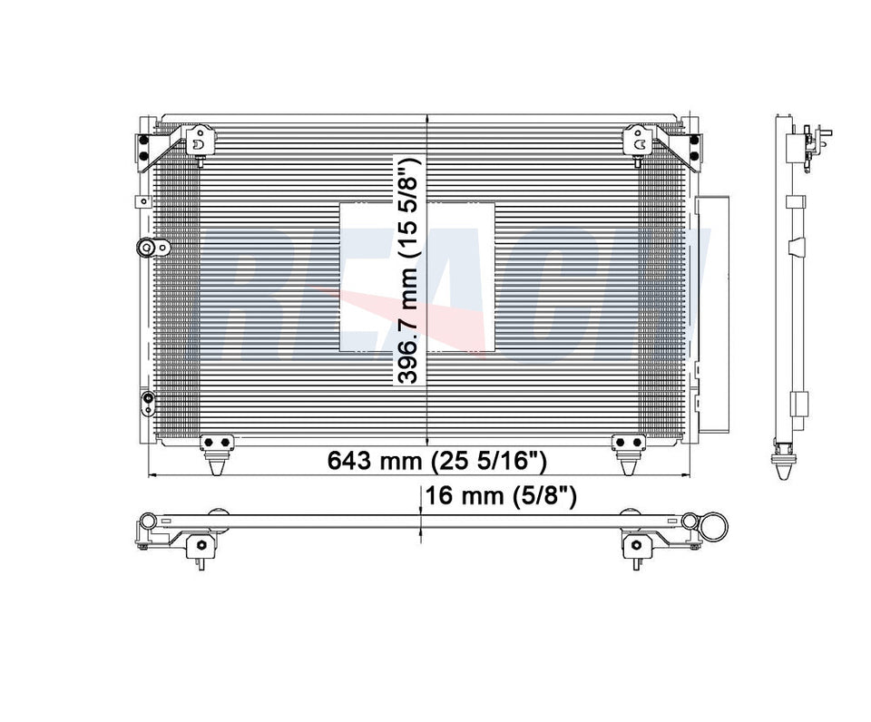 2007 SCION TC 2.4 L CONDENSER REA31-3304P