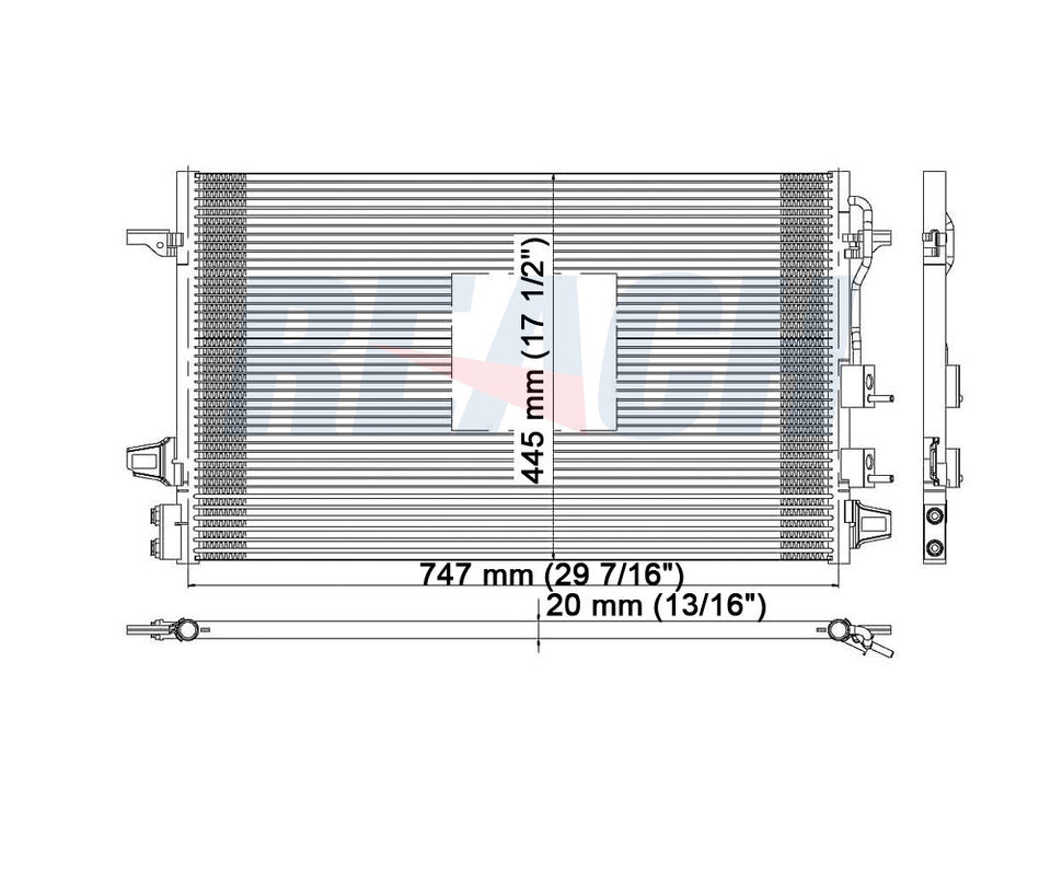 2007 DODGE GRAND CARAVAN 3.3 L CONDENSER REA31-3320P