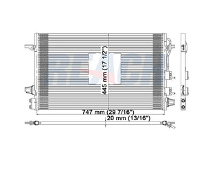 2006 DODGE CARAVAN 2.4 L CONDENSER REA31-3320P