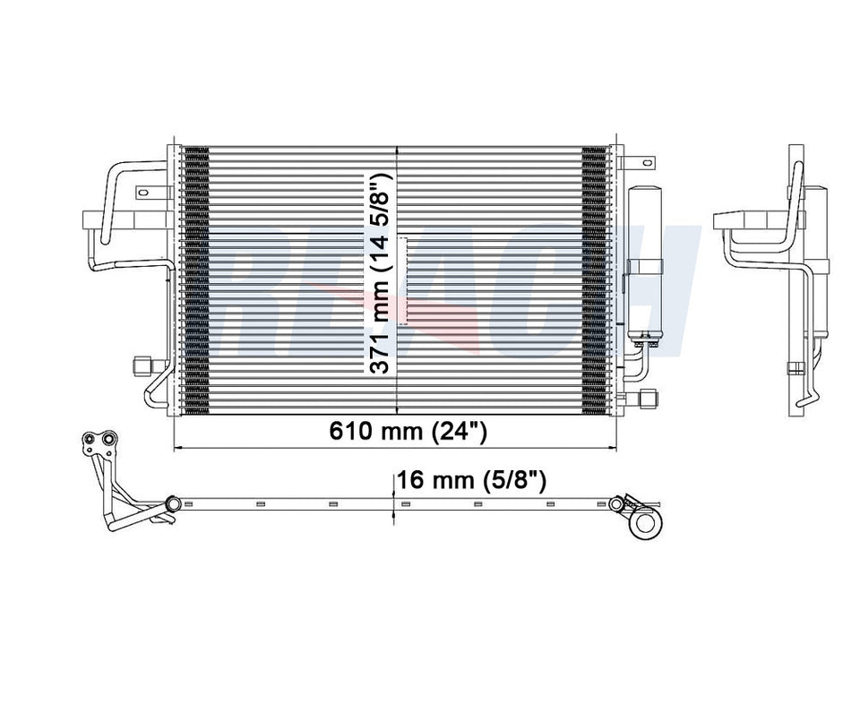 2009 HYUNDAI TUCSON 2.0 L CONDENSER REA31-3323P