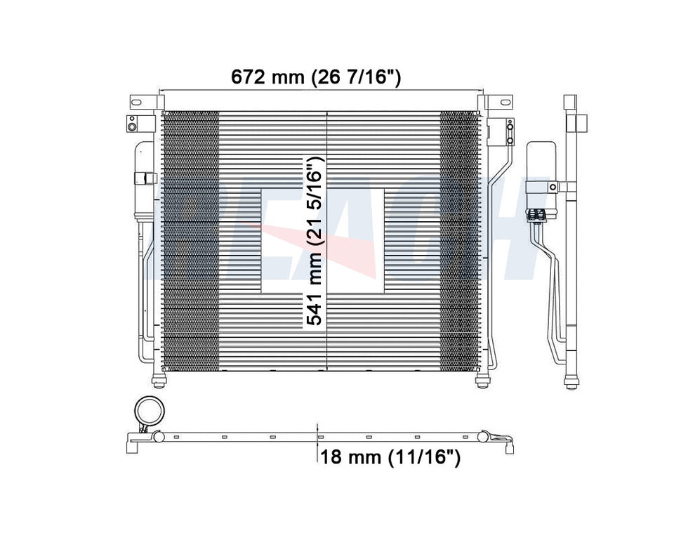 2011 SUZUKI EQUATOR 4.0 L CONDENSER REA31-3331P