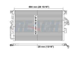 2007 SATURN VUE 3.5 L CONDENSER REA31-3343P