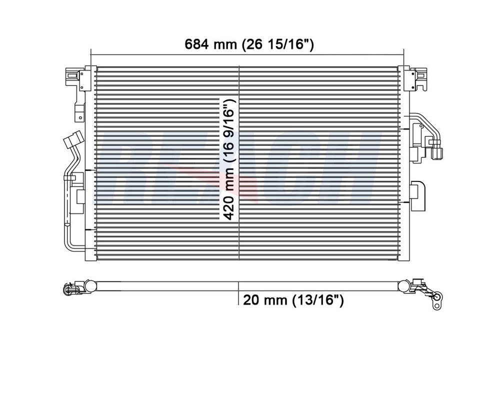 2007 SATURN VUE 3.5 L CONDENSER REA31-3343P