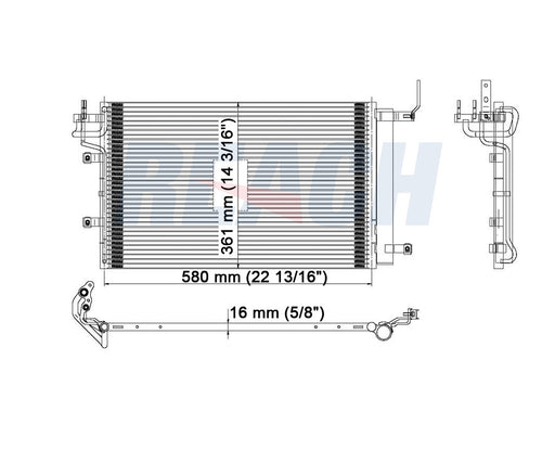 2004 KIA SPECTRA 2.0 L CONDENSER REA31-3347P