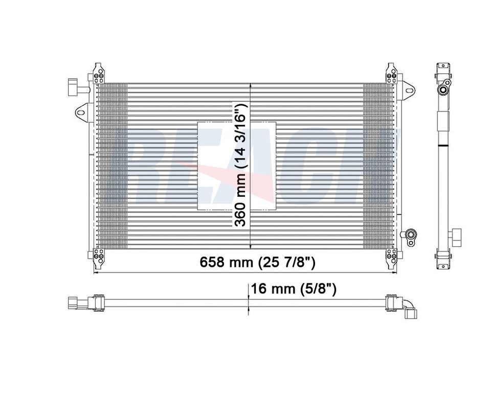 2008 FORD MUSTANG 5.4 L CONDENSER REA31-3362P