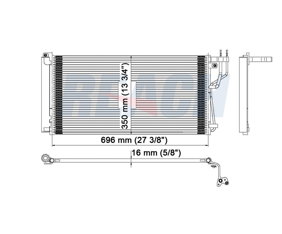 2008 HYUNDAI SONATA 2.4 L CONDENSER REA31-3381P