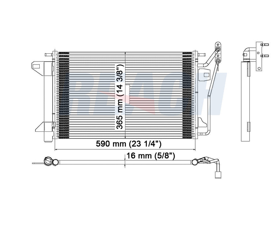 2008 MERCURY MILAN 3.0 L CONDENSER REA31-3390P
