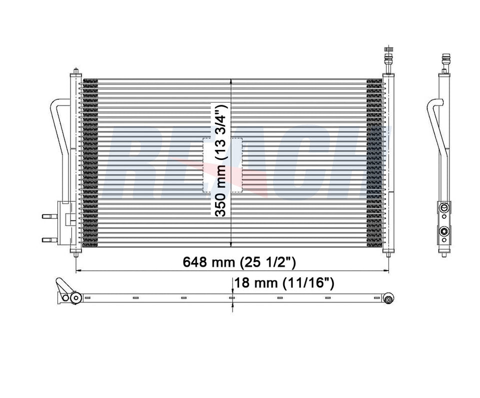 2006 FORD FOCUS 2.3 L CONDENSER REA31-3391P