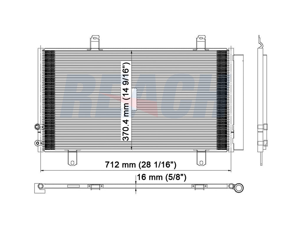 2007 LEXUS ES350 3.5 L CONDENSER REA31-3396P