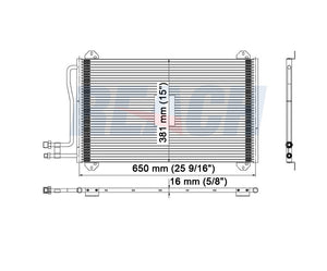 2006 FREIGHTLINER SPRINTER 2500 2.7 L CONDENSER REA31-3399P