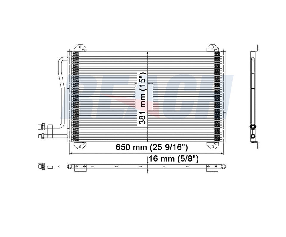 2004 FREIGHTLINER SPRINTER 3500 2.7 L CONDENSER REA31-3399P