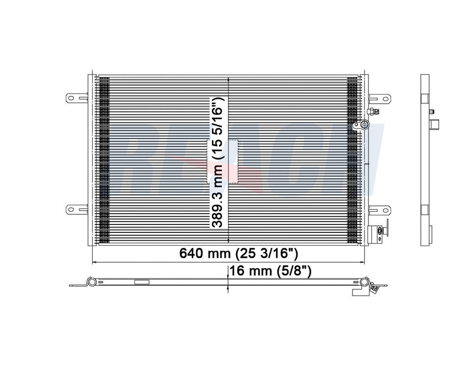 2009 AUDI A6 QUATTRO 3.2 L CONDENSER REA31-3424P