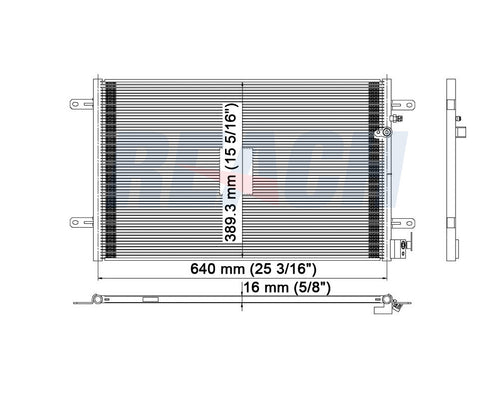 2006 AUDI A6 3.2 L CONDENSER REA31-3424P