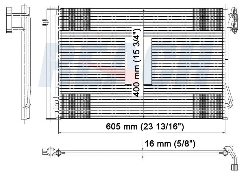 2007 BMW 328XI 3.0 L CONDENSER REA31-3443P