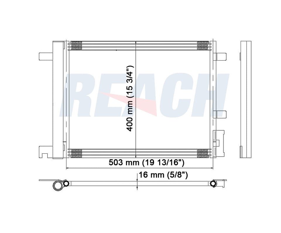 2008 CHEVROLET HHR 2.2 L CONDENSER REA31-3462P