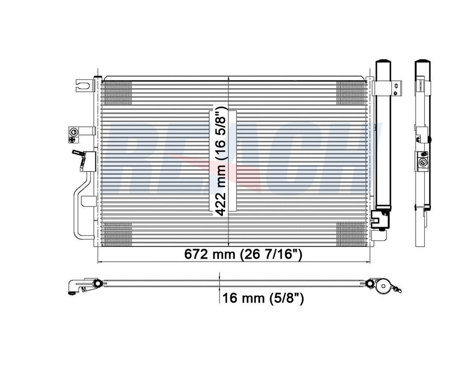 2006 PONTIAC TORRENT 3.4 L CONDENSER REA31-3468P