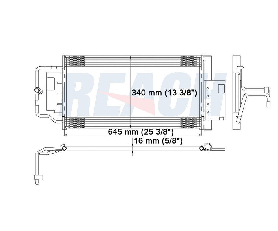 2006 CHEVROLET IMPALA 5.3 L CONDENSER REA31-3474P