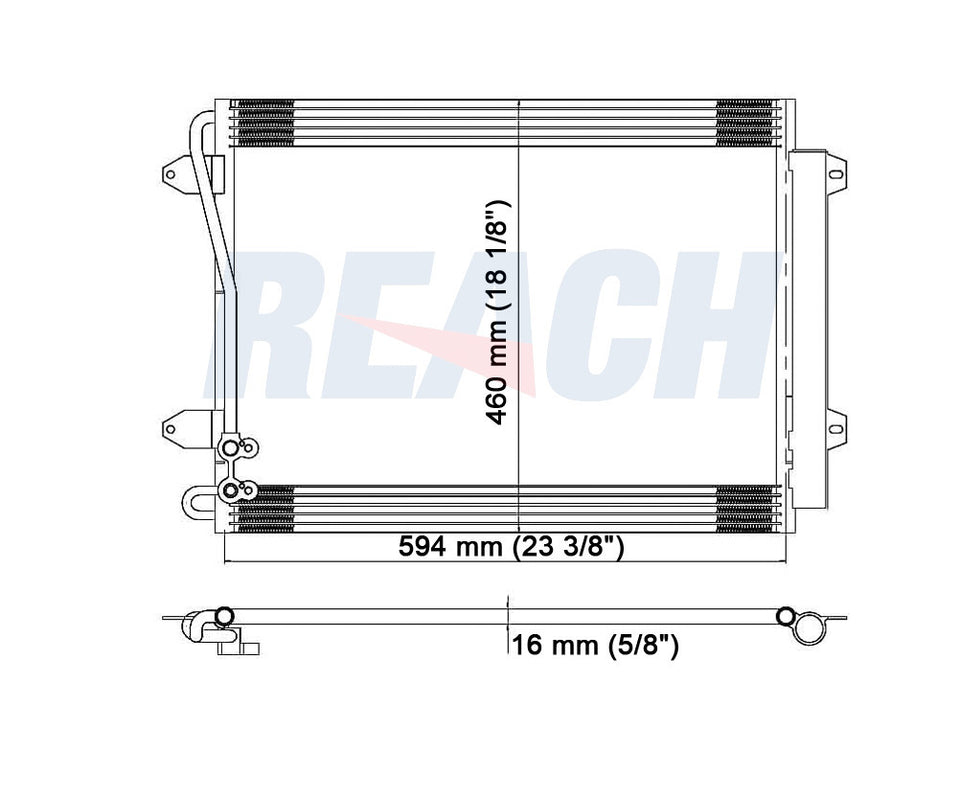 2006 VOLKSWAGEN PASSAT 3.6 L CONDENSER REA31-3493P