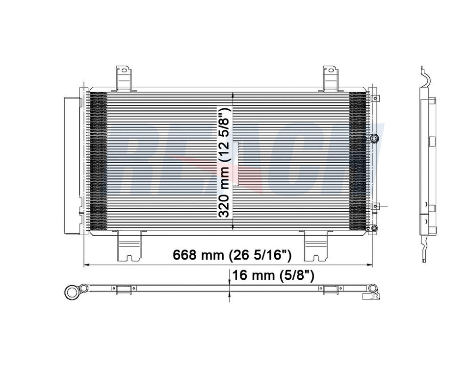 2006 LEXUS IS250 2.5 L CONDENSER REA31-3523P