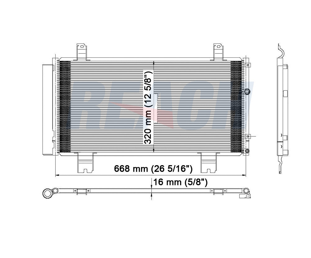 2013 LEXUS IS350 3.5 L CONDENSER REA31-3523P