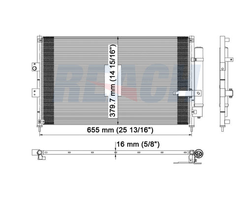 2009 HONDA CIVIC 1.8 L CONDENSER REA31-3525P