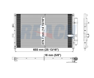 2009 HONDA CIVIC 1.8 L CONDENSER REA31-3525P