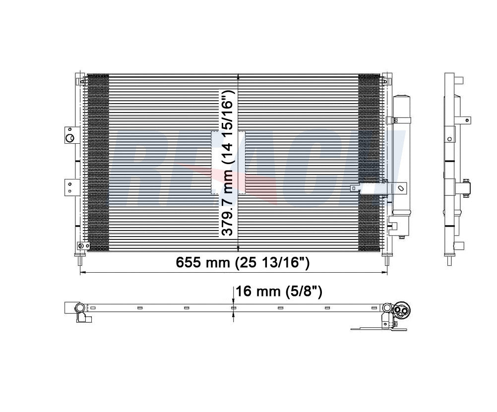 2009 HONDA CIVIC 1.8 L CONDENSER REA31-3525P